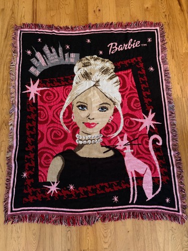 Barbie arazzo tessuto lancio - barbie,