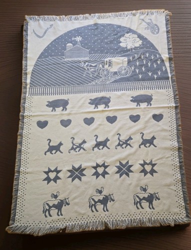 Coperta animali scena fattoria